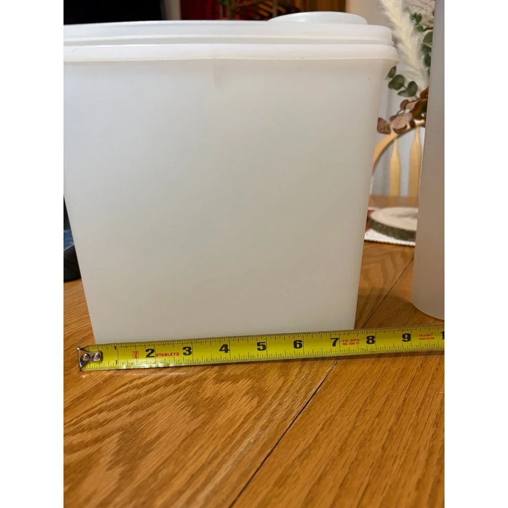 Tupperware Modular Mates Super Oval Sheer Wht Pour Spout Container 471-12 9.5in